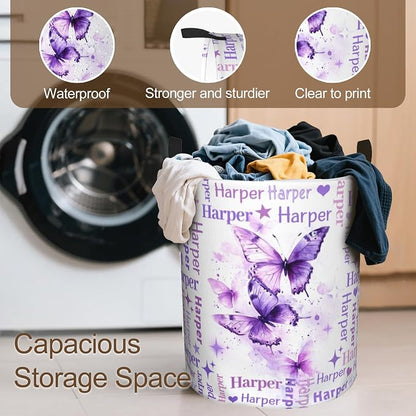 Custom Name Laundry Hamper, Personalized Laundry Baskets - Image 4