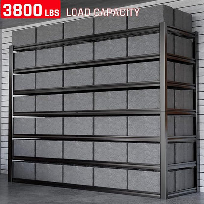 7 Tier Garage Shelving Heavy Duty, Commercial Metal Shelves - Image 4
