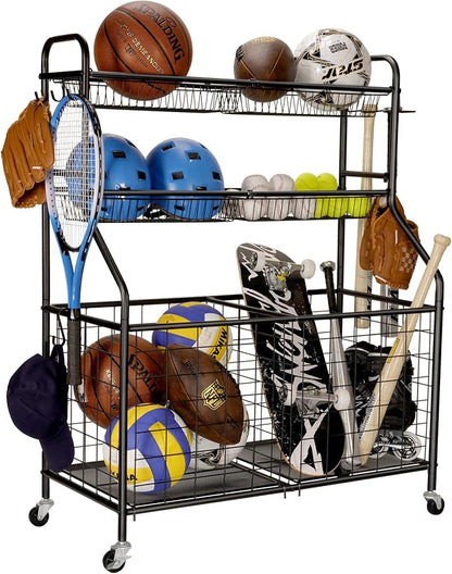 Kinghouse Garage Sports Equipment Organizer, Ball Storage Rack, Toy Storage by Kinghouse