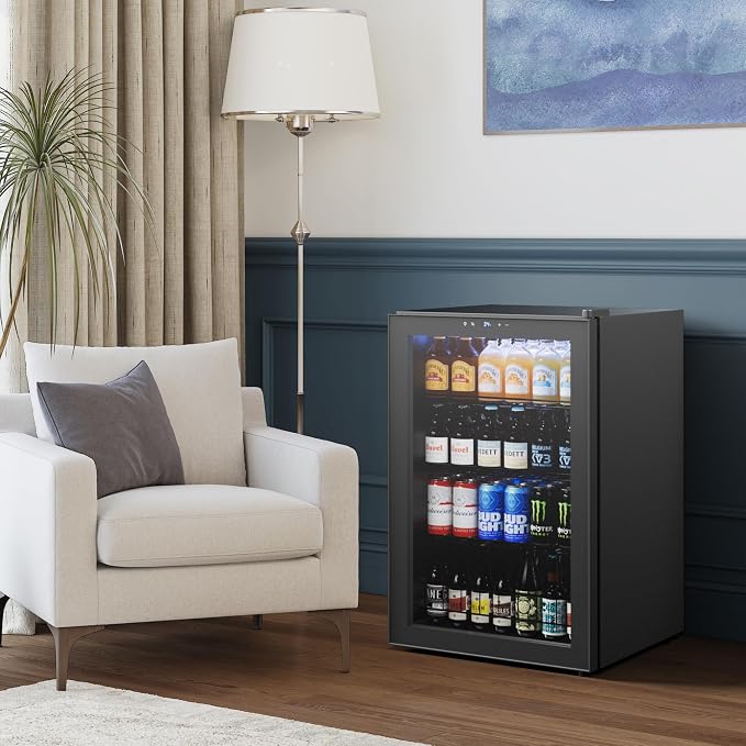 Yeego Beverage Refrigerator Cooler, 155 Cans Mini Fridge - Image 7