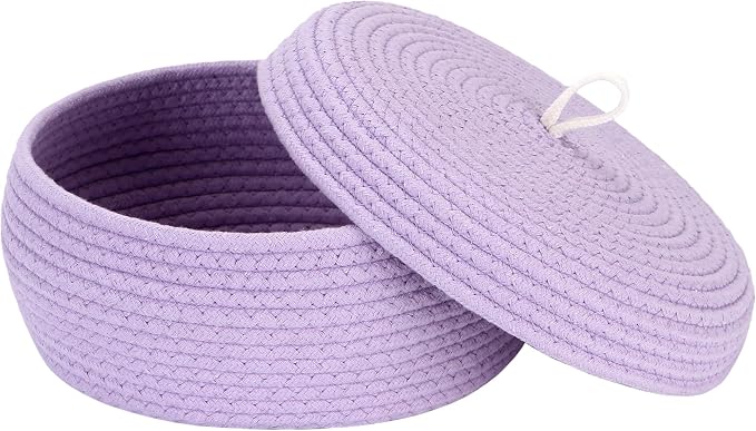 Sea Team Round Cotton Rope Storage Basket by SeaTeam
