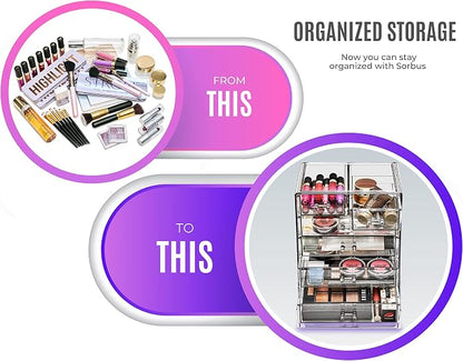 Sorbus Acrylic Makeup Organizer - Image 4