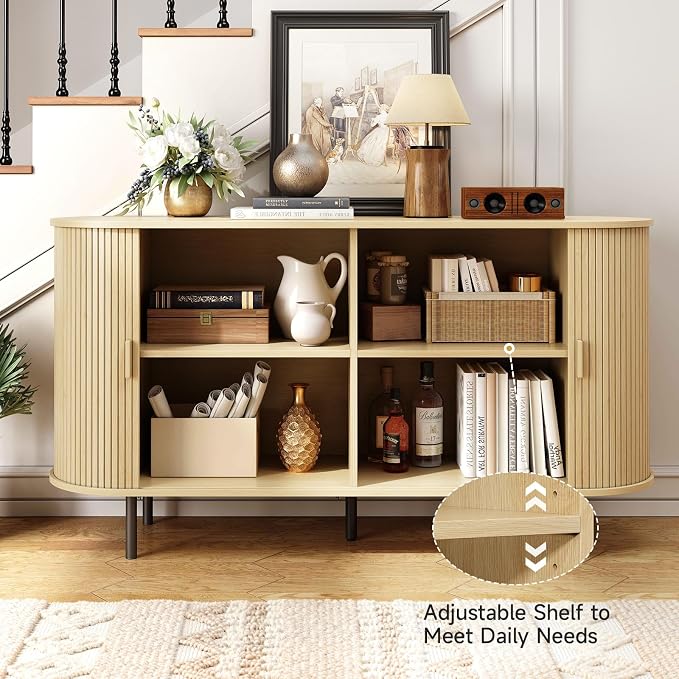 55" Sideboard Buffet Cabinet - Image 3