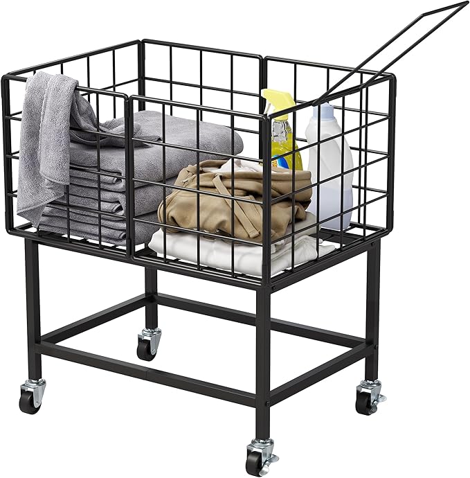 WOWLIVE Rolling Laundry Hamper by WOWLIVE