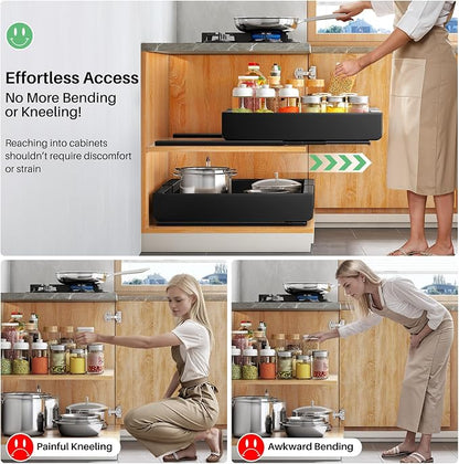 Pull out Cabinet Organizer, Expandable Heavy Duty Slide out Drawer Fixed - Image 4