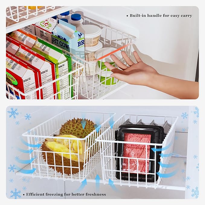 Orgneas Freezer Organizer Bins, Freezer Baskets - Image 6