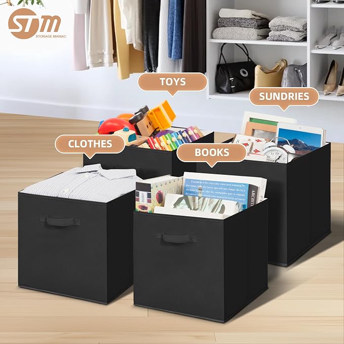 STORAGE MANIAC Storage Cubes, 13 Inch Collapsible Storage Bins - Image 2