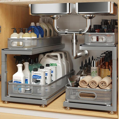 2-Pack 21.3 IN Depth Under Sink Organizer by UnderSinkOrganizer