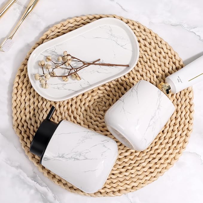 BosilunLife Marble Bathroom Accessory Set - Image 6