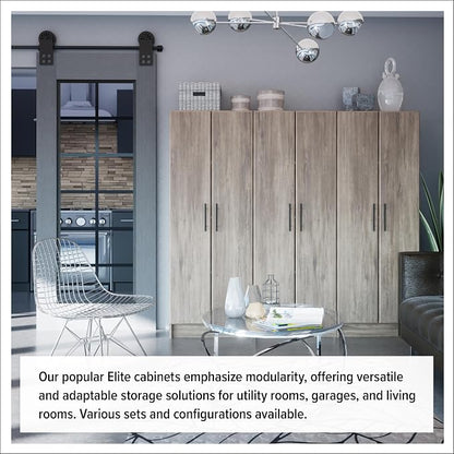 Prepac Elite Tall Garage Storage Cabinet & Pantry Storage Cupboard, 2-Door - Image 9