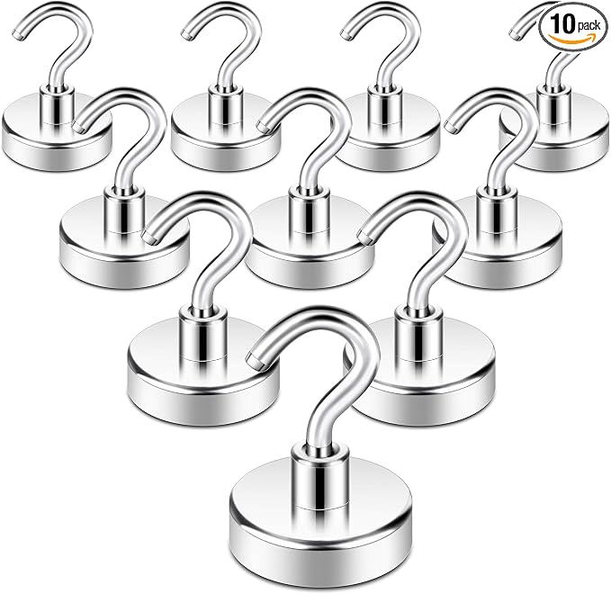 Neosmuk Magnetic Hooks, Heavy Duty 85lb+ Strong Magnet Hook by Neosmuk