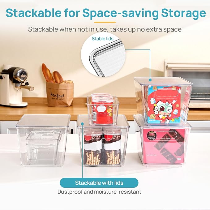 Vtopmart 10 Pack Clear Storage Bins - Image 7