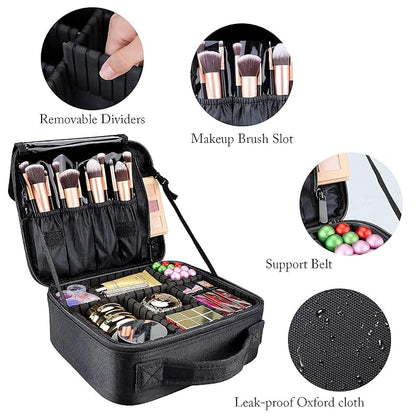 gzcz Travel Makeup Bag, Portable Makeup Case - Image 5