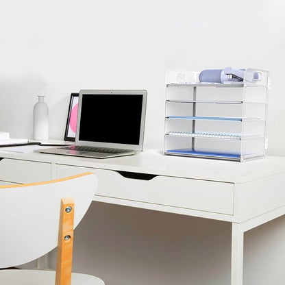 Letter Tray Paper Organizer 5-Tier Desk Organizer File Organizer Paper Holder - Image 5