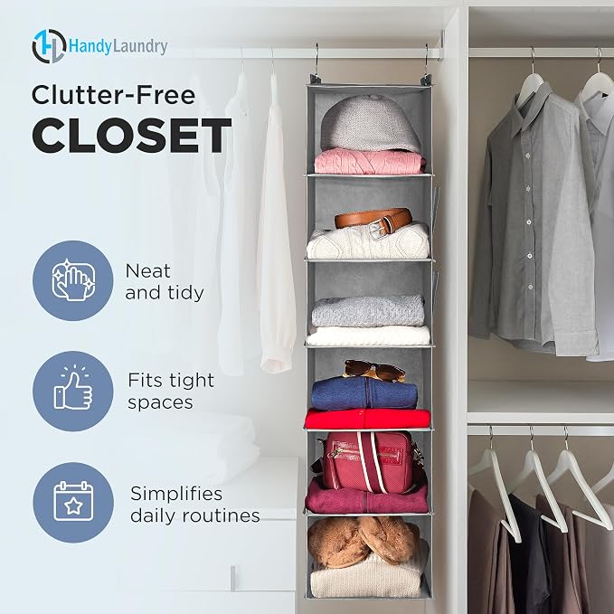 Handy Laundry Hanging Closet Organizer - Image 3