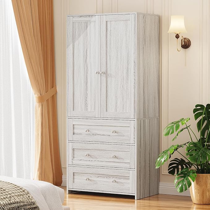 VOWNER 71" Tall Armoire Wardrobe Closet - Image 8