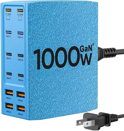 USB Charging Station, 12-Port USB C Charger Block by SAIPKYGS