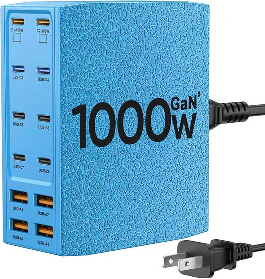 USB Charging Station, 12-Port USB C Charger Block by SAIPKYGS