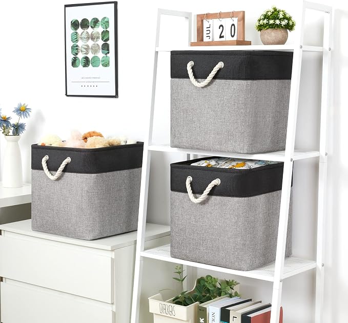 Bidtakay Fabric Cube Storage Bins - Image 3
