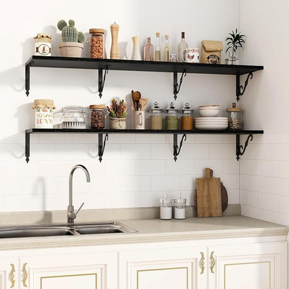 Fun Memories 55 Inch Floating Shelves, Long Floating Shelves Wall-Mounted - Image 5