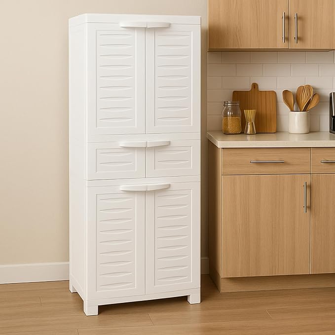 Sunnydaze 57" Garage Storage Cabinet - Image 2