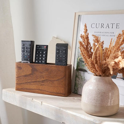 KIBAGA Premium Wooden Remote Control Holder by KIBAGA