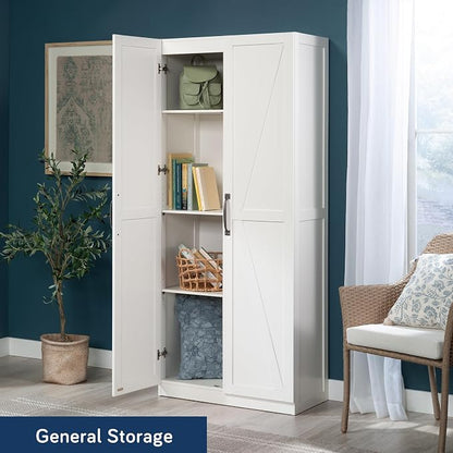 Sauder HomePlus Farmhouse Multipurpose Storage Cabinet Tall Pantry - Image 4
