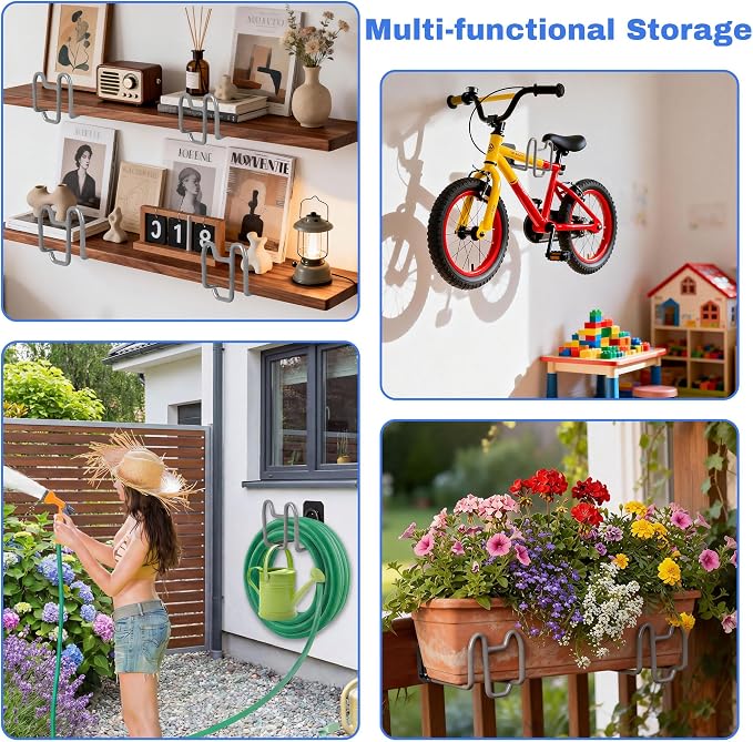 2pcs Garden Hose Holder with Tool Hook - Image 6