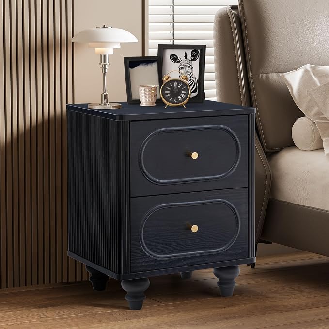 2 Drawer Fluted Mini Small Dresser - Image 7