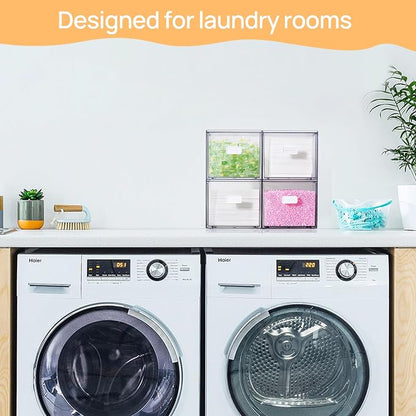Vtopmart 2 Pack Dryer Sheet Holder and Laundry Pods Container, Scent Booster - Image 4