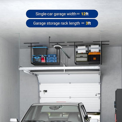FLEXIMOUNTS 2x3 Overhead Garage Storage Rack, Adjustable Organization System - Image 6
