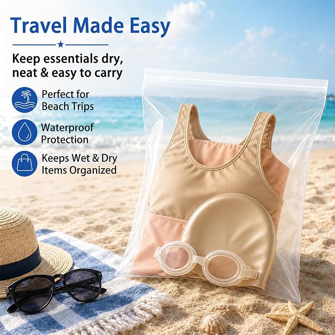 Large 3 Gallon Zippered Plastic Bags - Image 5