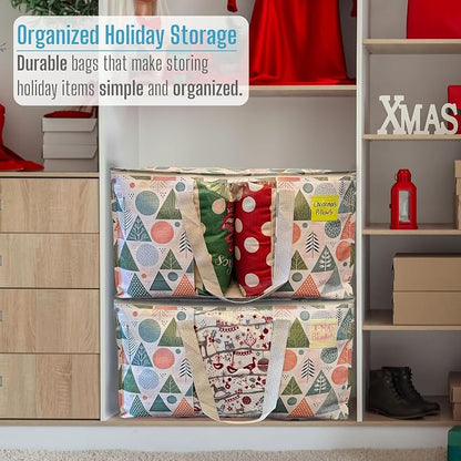 VENO 4 Pack Moving Bags, Large Christmas Storage Bins - Image 7