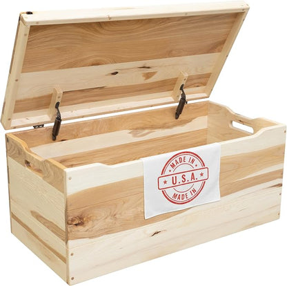 Amish Made Wooden Storage Chest Trunk Box by HopeWoodworking
