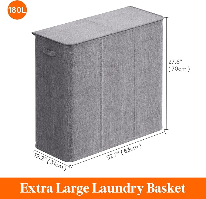 Lifewit Triple Laundry Hamper - Image 5