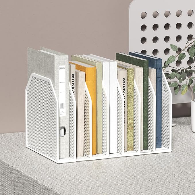 Metal 7 Section File Folder Organizer - Image 4