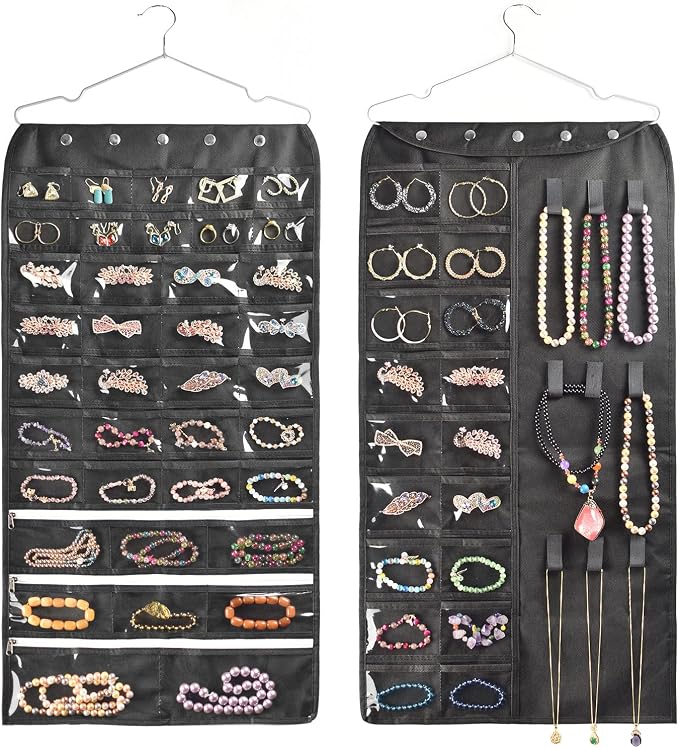 BB Brotrade Hanging Jewelry Organizer, Accessories Organizer, 56 Pocket by BB+Brotrade