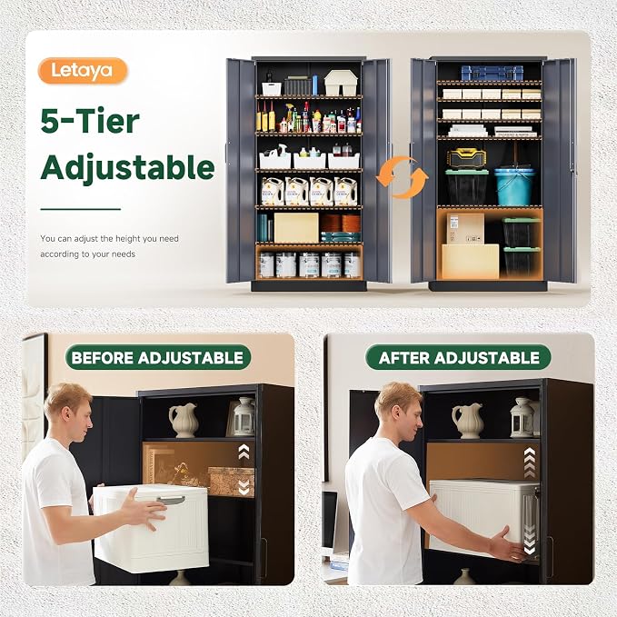 Letaya Metal Storage Cabinets - Image 4