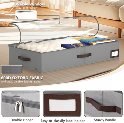 OIAHOMY 2 Pack Under Bed Storage - Image 4