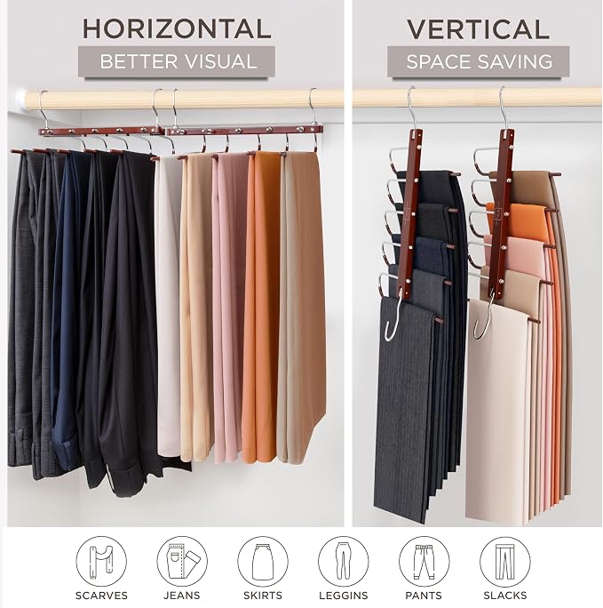 MORALVE Pants Hangers Space Saving - Image 4