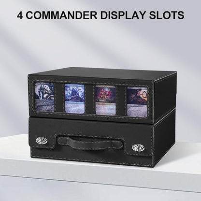 Trading Card Storage Box with Portable Handle, 3000+ MTG Storage Box with 4 - Image 7