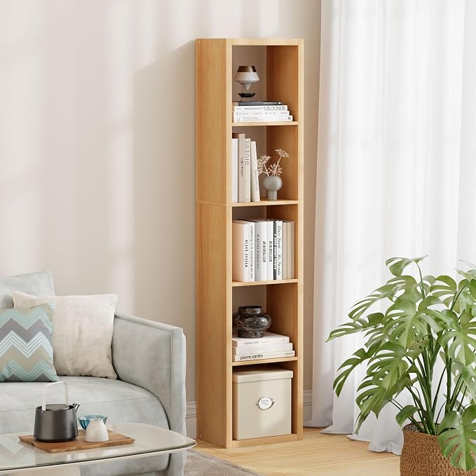 5 Cube Storage Organizer Single Row, Cube Shelf by JPIZISO