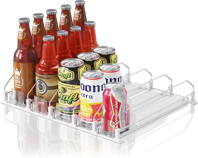 Drink Organizer for Fridge, 12oz 16oz 20oz by LOVEFORBETTERLIFE