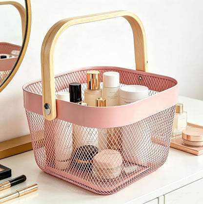 AJIODA Metal Mesh Wire Basket, Small Steel Basket - Image 6