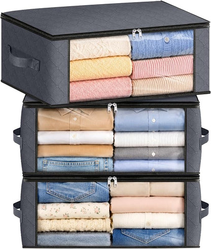 Fab totes 35L Closet Organizers and Storage, Foldable Under Bed Storage by Fabtotes