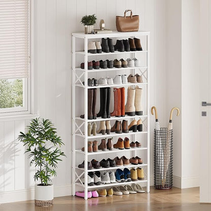 YATINEY 10 Tier Shoe Rack, Large Capacity Shoe Storage Organizer Holds 40 Pairs - Image 2