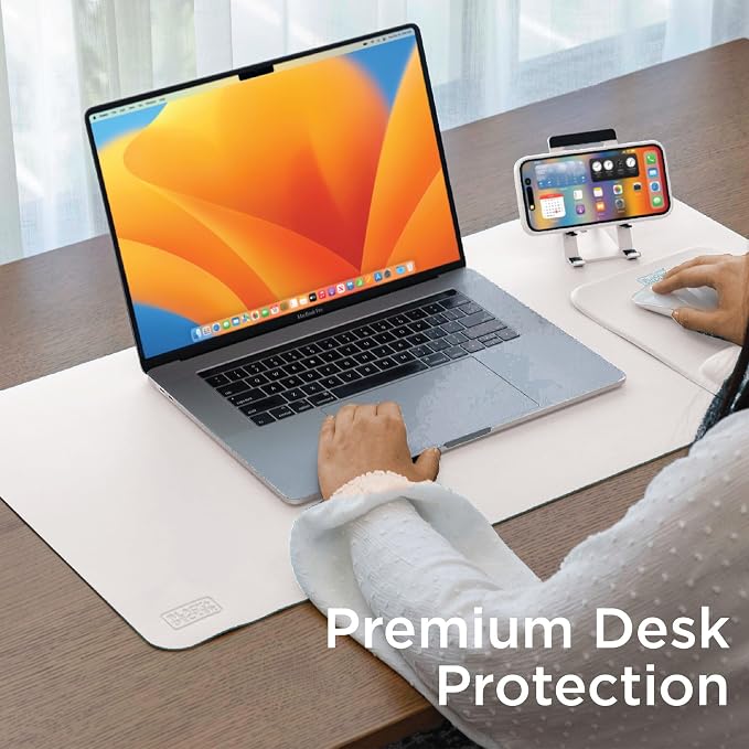Black+Decker Faux Leather Desk Mat - Image 4