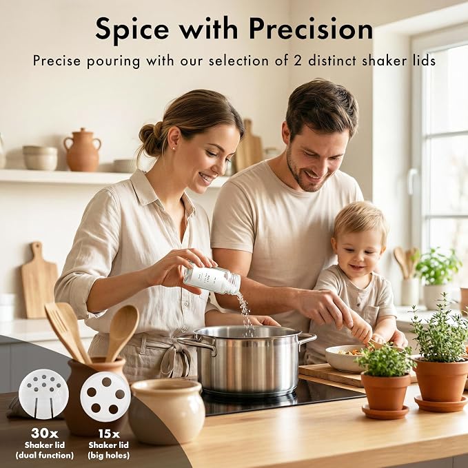 EDELHAUS® Square Spice Jars - Image 4