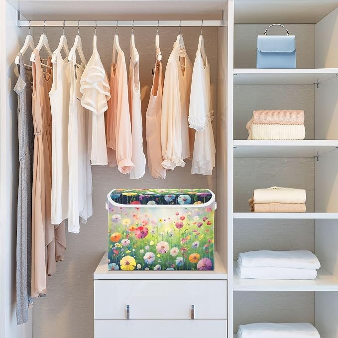 Colorful Flowers Storage Bins - Image 6