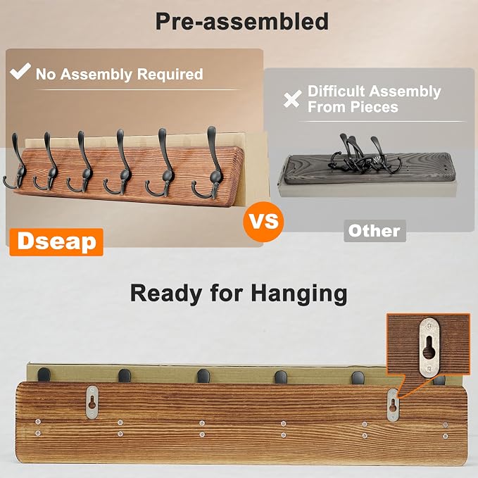 Dseap Coat Rack Wall Mounted - Image 5